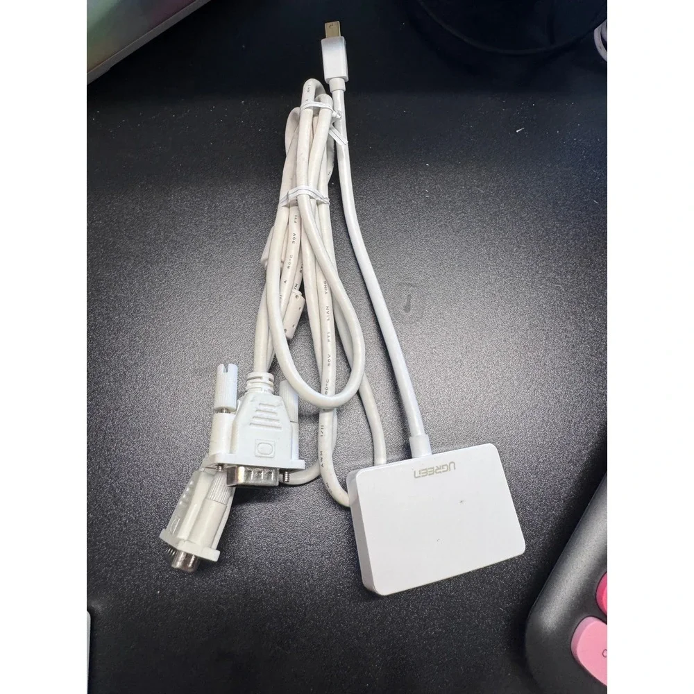 Ugreen Mini DisplayPort to HDMI VGA Adapter Hub White Thunderbolt 2 Converter
